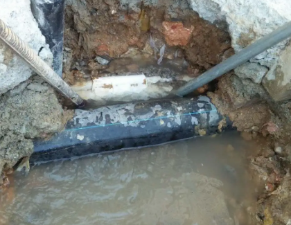 甘泉测漏水之水管漏水